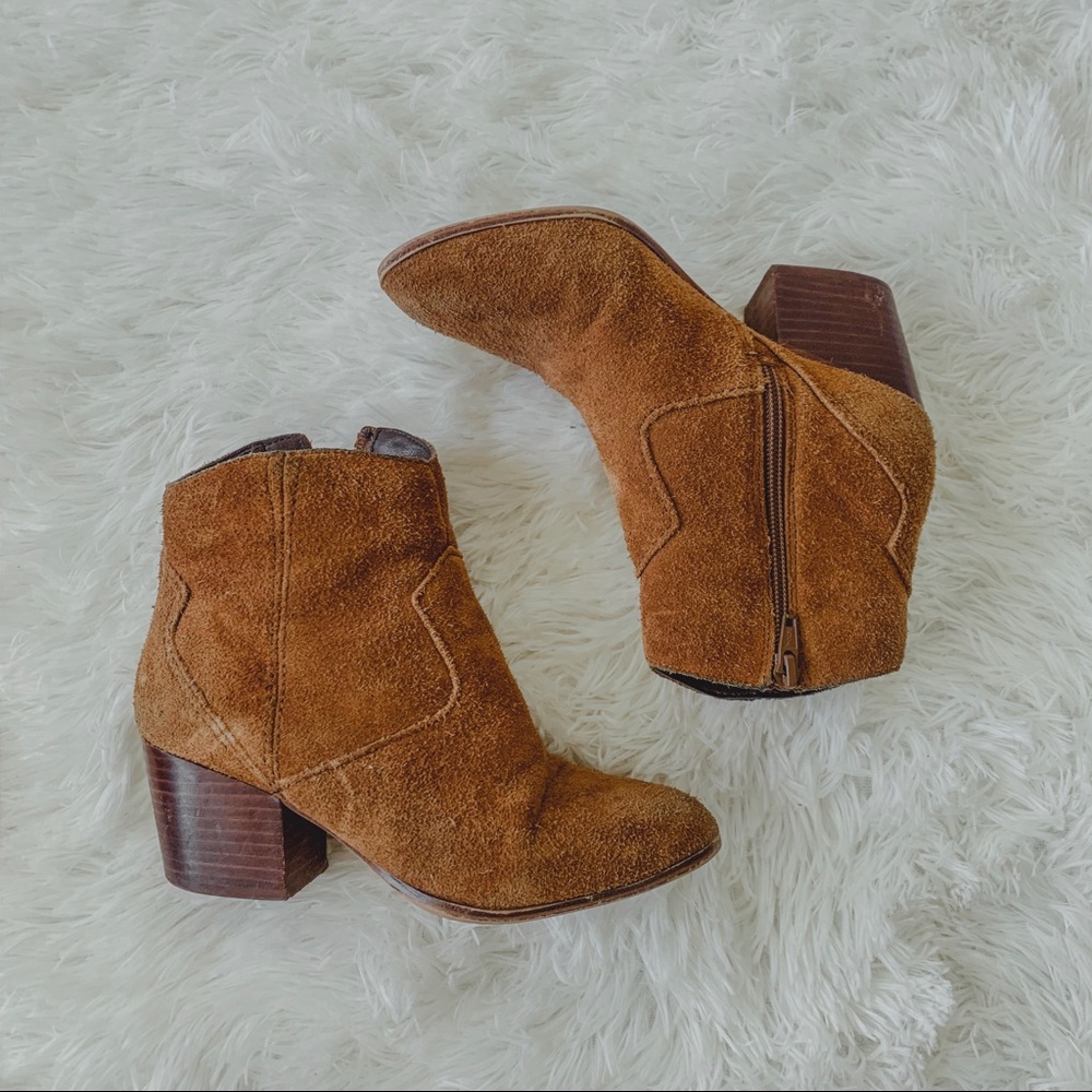 ALDO Mustard brown booties